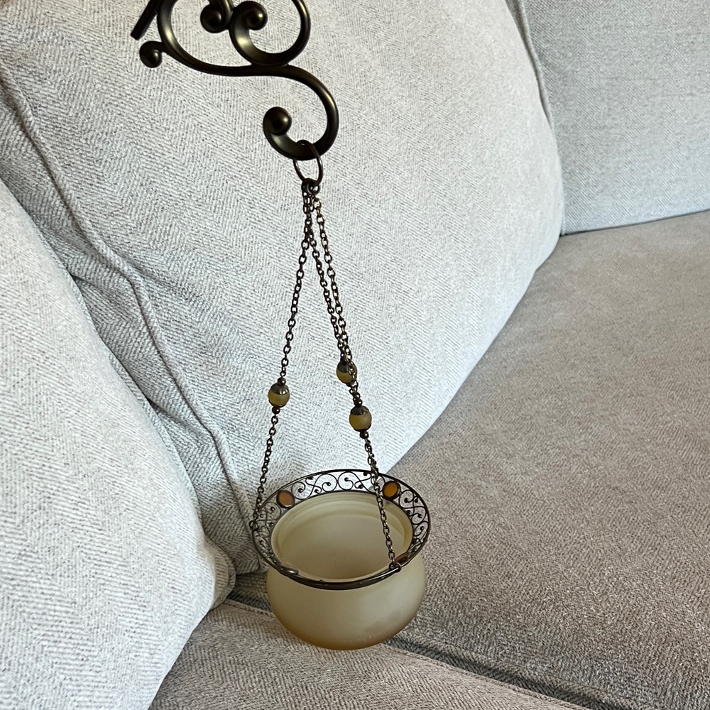 PartyLite Black and Gold Wall Decor Hook